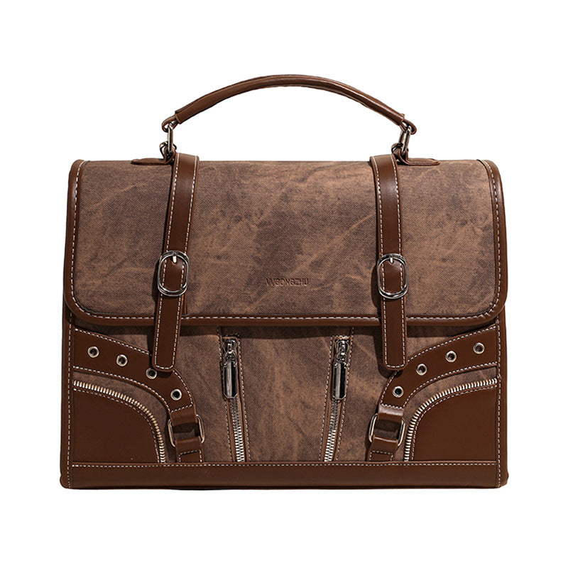 British Style Backpack Chic PU Shoulder Tote Bag