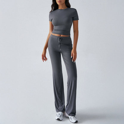 Elegant Solid Color Casual Set for Women