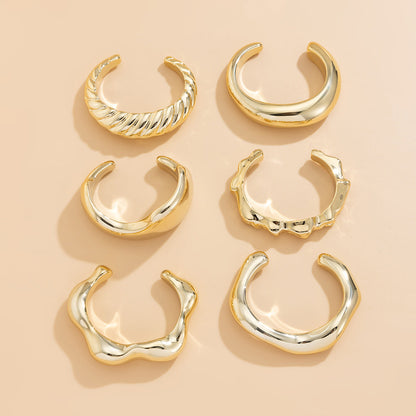 Fashionable Irregular CCB Bracelet Set for Casual Wear