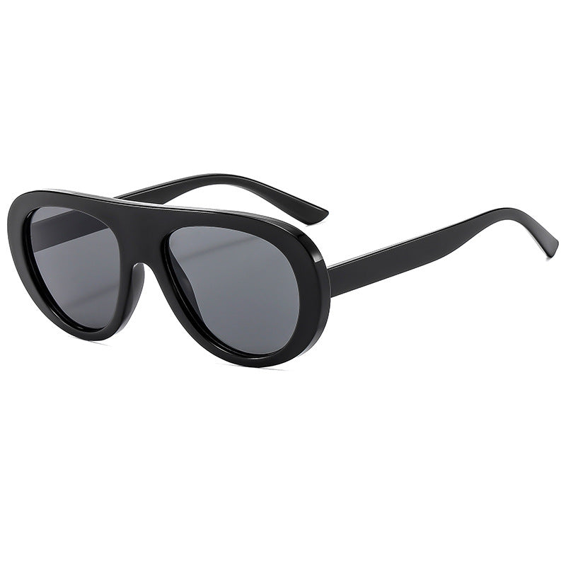 Elegant Oval Sunglasses Non-Polarized UV400 Protection