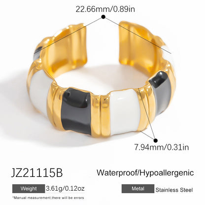 Trendy Open-Style Titanium Steel Rings for Women