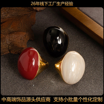 Trendy Geometric Adjustable Copper Ring For Women