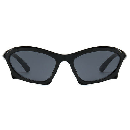 Geometric Retro Sunglasses Stylish Full Frame UV400 Protection