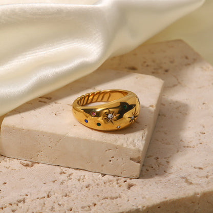 Vintage Star Diamond Ring