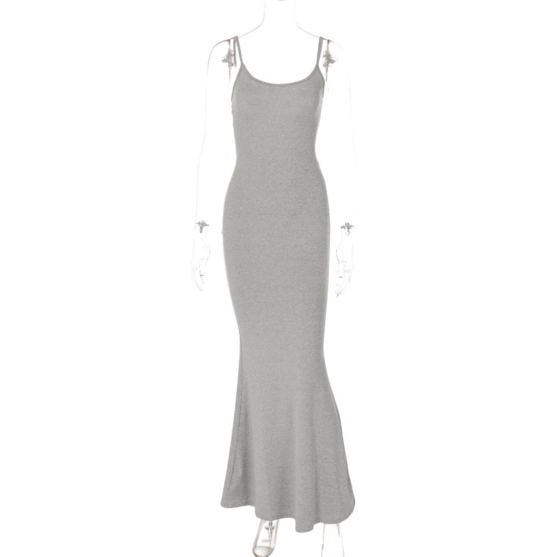 Casual Sleeveless High-Waisted Maxi Dress