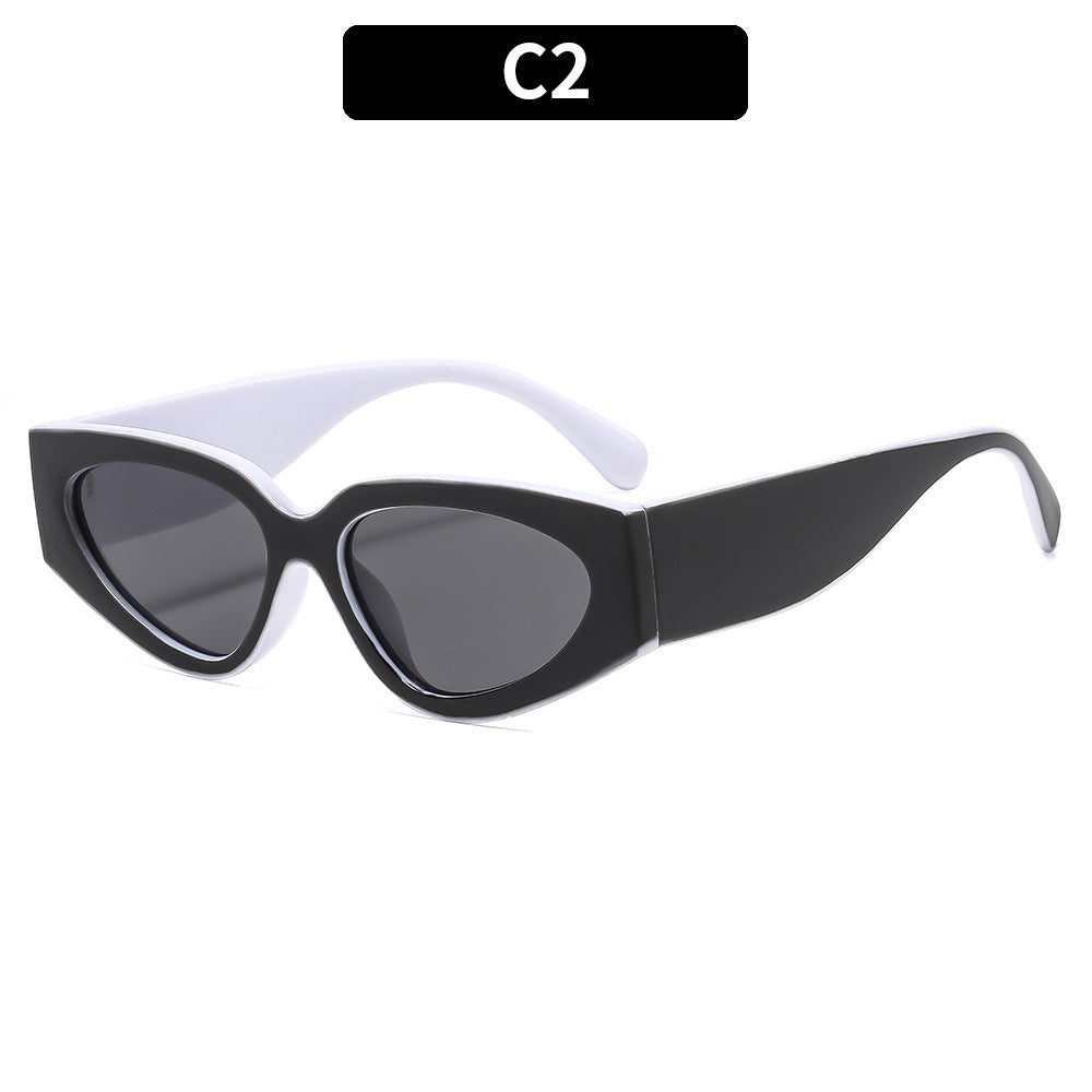 Fashionable Women's Cat Eye Colorblock Sunglasses