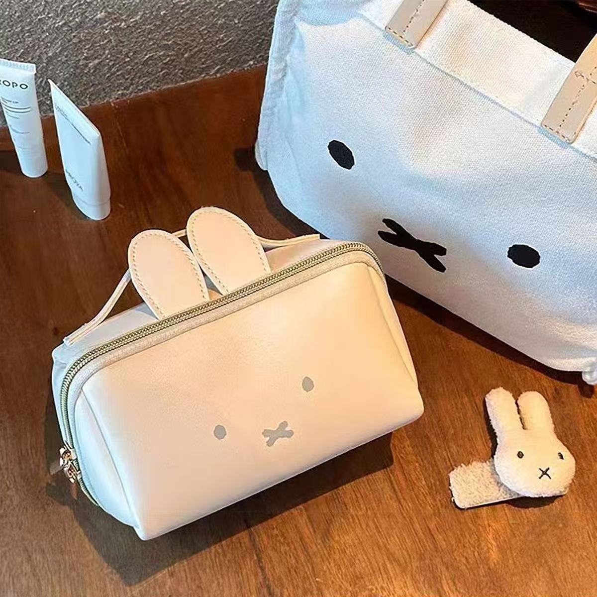 Cute Bunny Makeup Bag Animal Pattern Portable Storage Bag