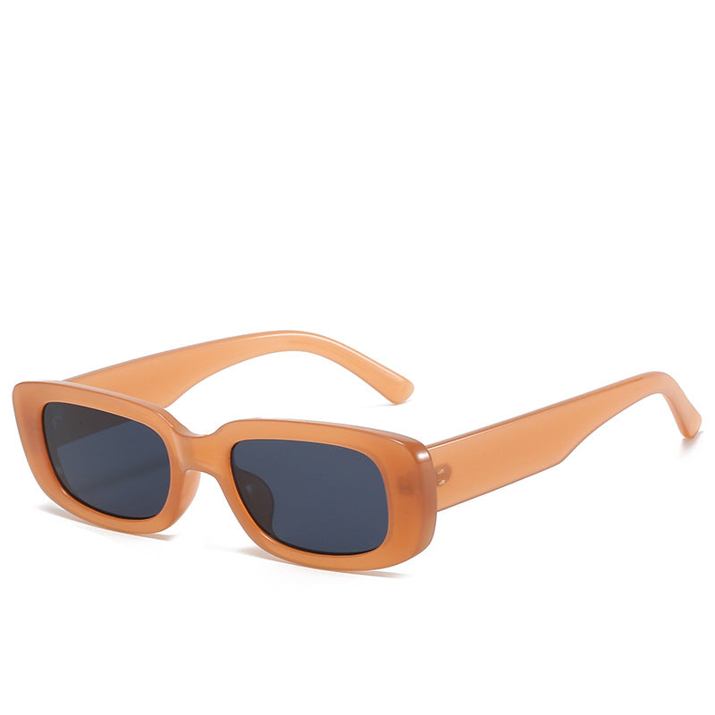 Trendy Square Sunglasses Stylish Black Frame Glasses