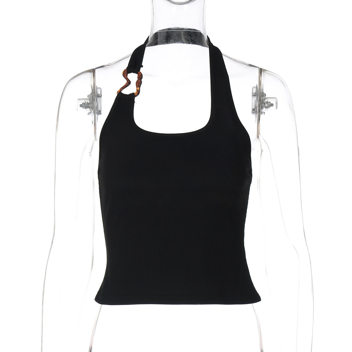 Sexy U-Neck Halter Top Women Slim Fit Backless Tank