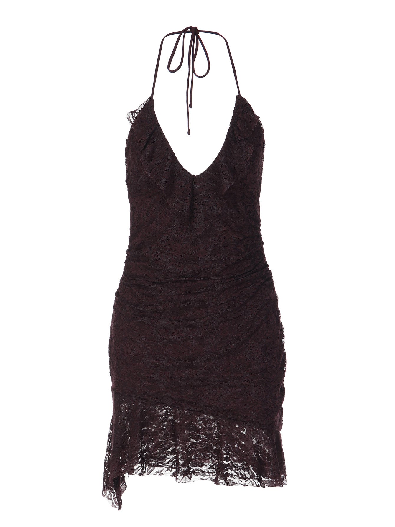 Sexy Lace Halter Bodycon Dress Casual Summer Mini Dress