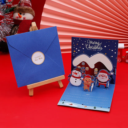 Creative Christmas 3D Pop Up Greeting Card