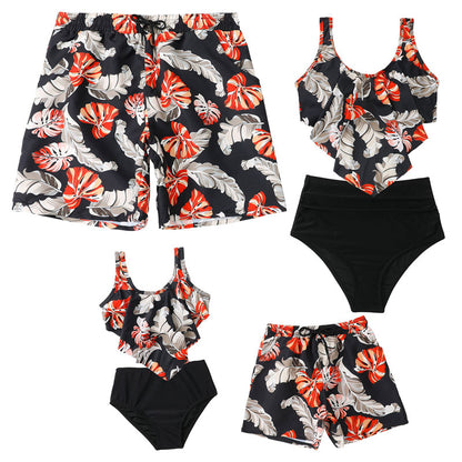 New Family Matching Tropical Swimwear Set