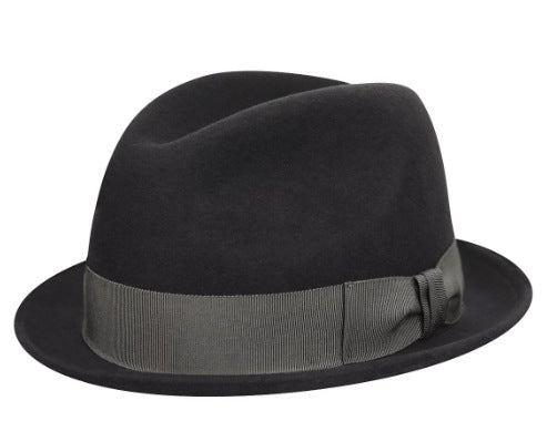 Women’s Wool Felt Hat with Bow Detail - Vintage Style