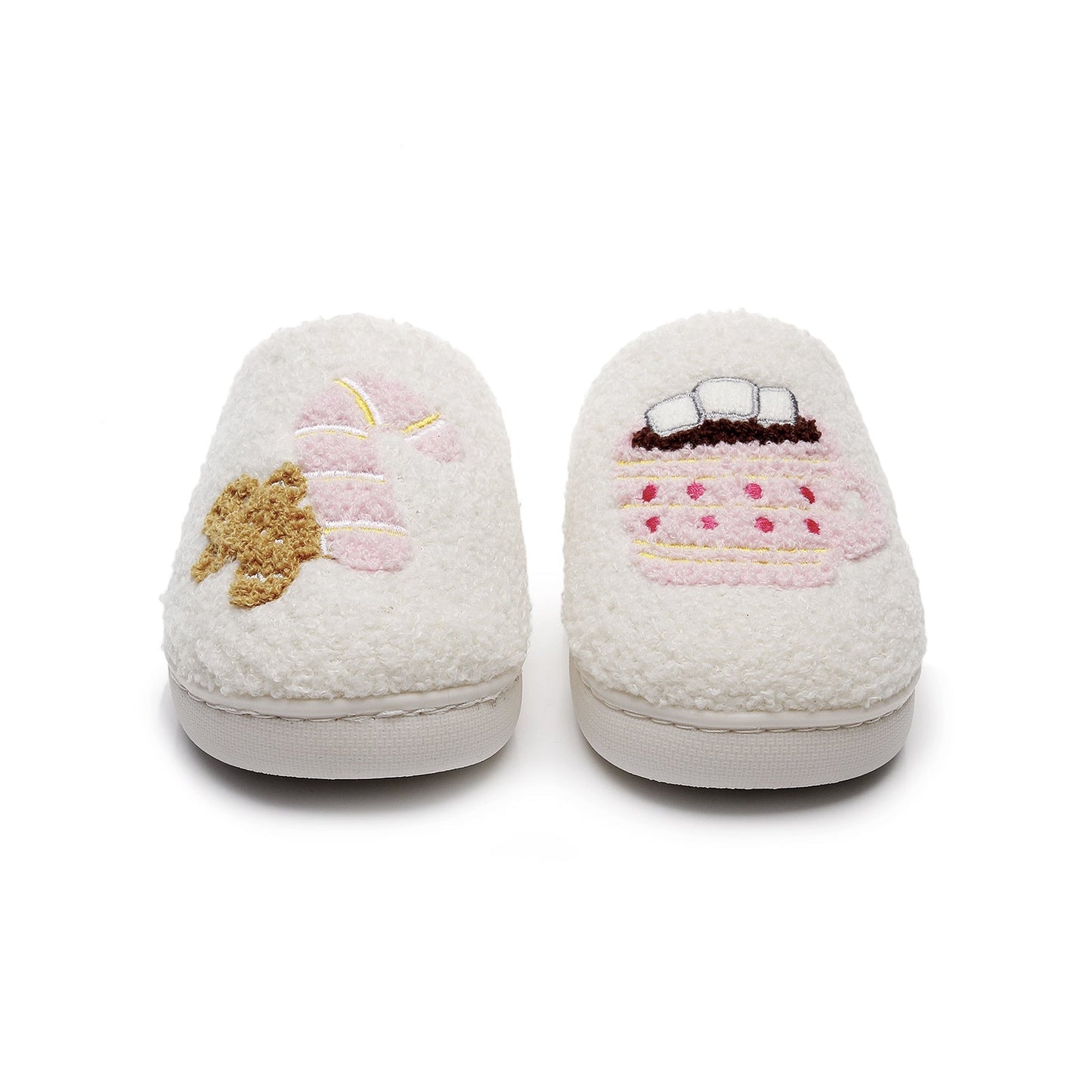 Cute Thicken Fleece Non-Slip Indoor Slippers