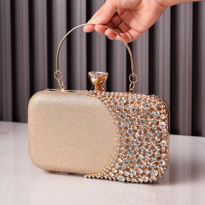 Rhinestone Evening Clutch Bag Chic Elegant Pouch