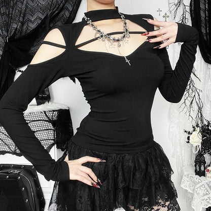 Sexy Hollow Knit Top for Women Casual Streetwear