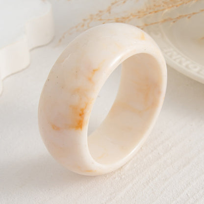 Wide Smooth Steet Acrylic Bracelets