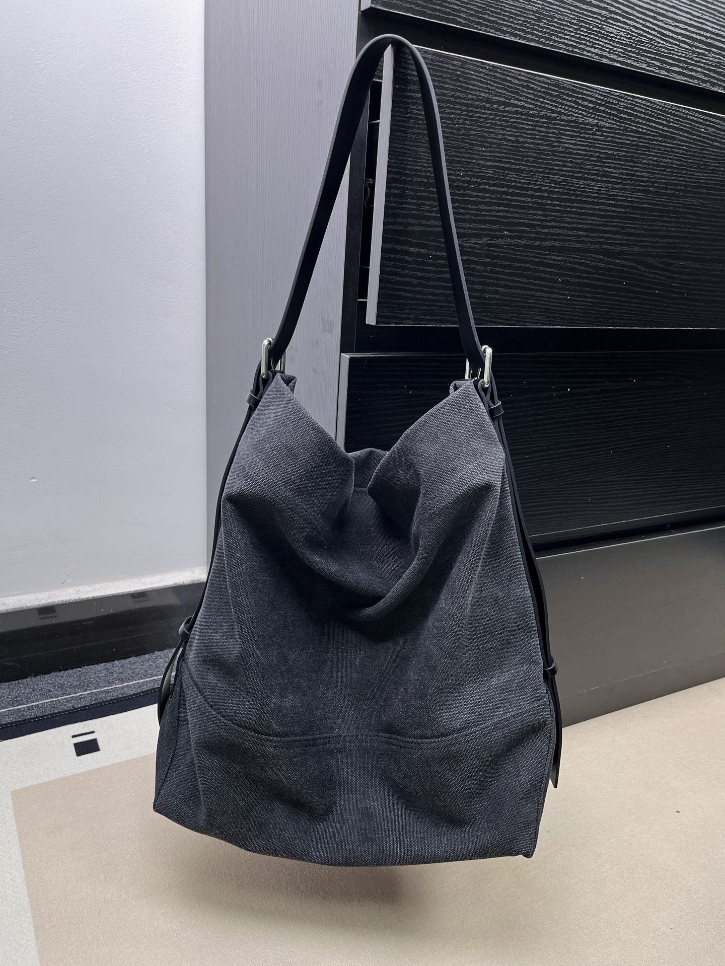 Large Capacity Canvas Tote Slouchy Shoulder bag