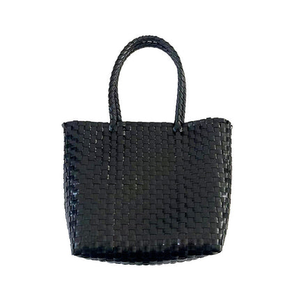Summer Straw Tote Bag Handmade PVC Beach Shoulder Bag