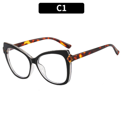 Cat-Eye Blue Light Blocking Glasses TR90 Colorful Frame Fashionable Eyewear