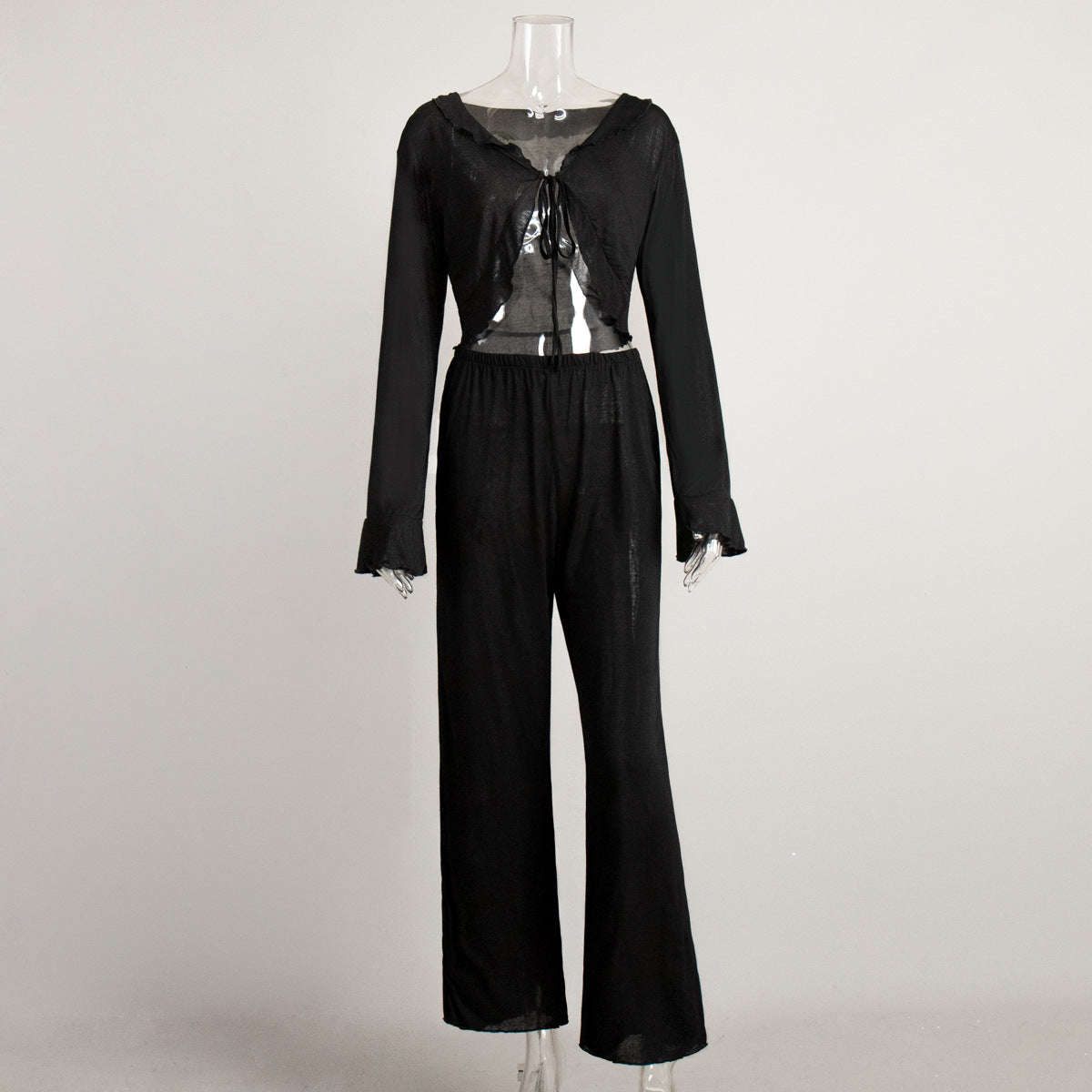 Modal Pajama Set Long Sleeve Comfortable Casual