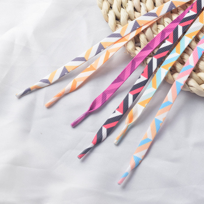 Geometric Colorful Shoe Laces - Multi Color Available