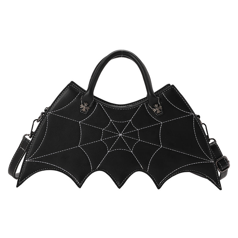 Creative Halloween Bat PU Handbag Trendy Casual Crossbody Bag