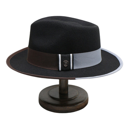 Vintage Style Wool Felt Fedora Hat for Men and Women