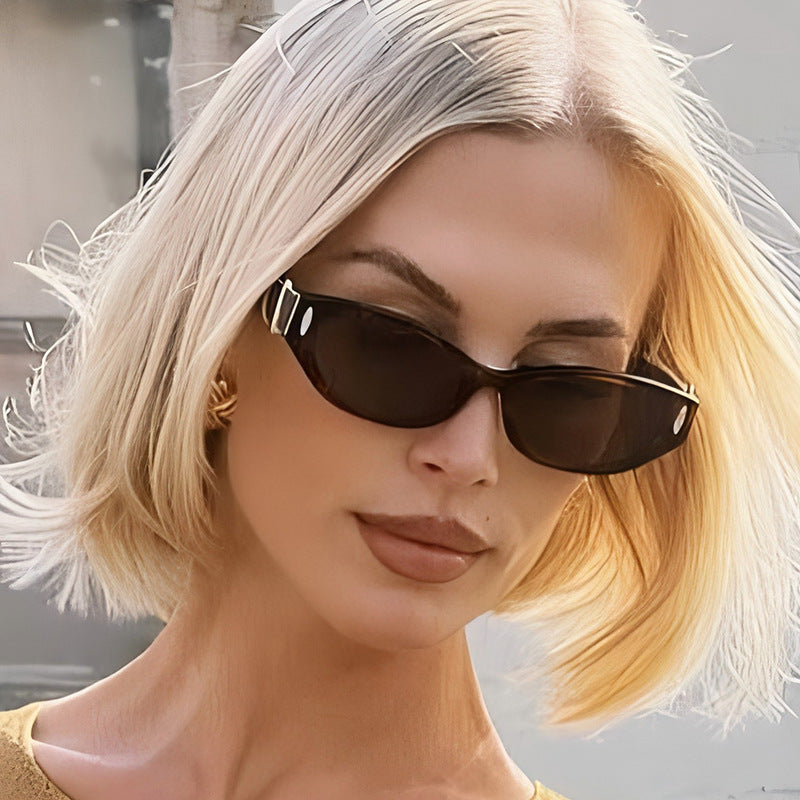 Trendy Retro Cat Eye Sunglasses UV400 Protection