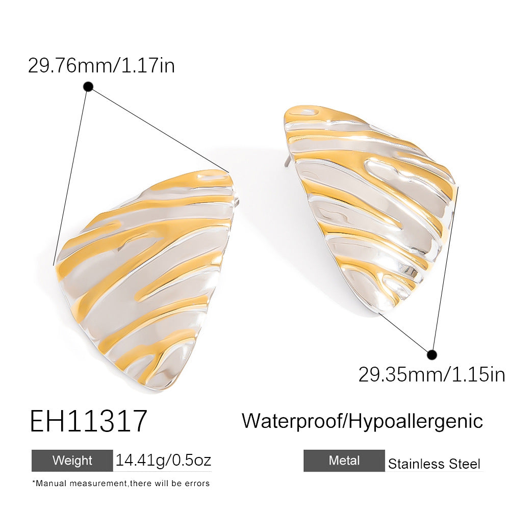 Geometric Triangle Stainless Steel Earrings Premium Minimalist Design