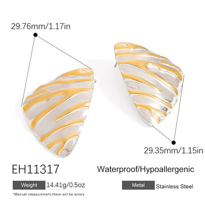 Geometric Triangle Stainless Steel Earrings Premium Minimalist Design