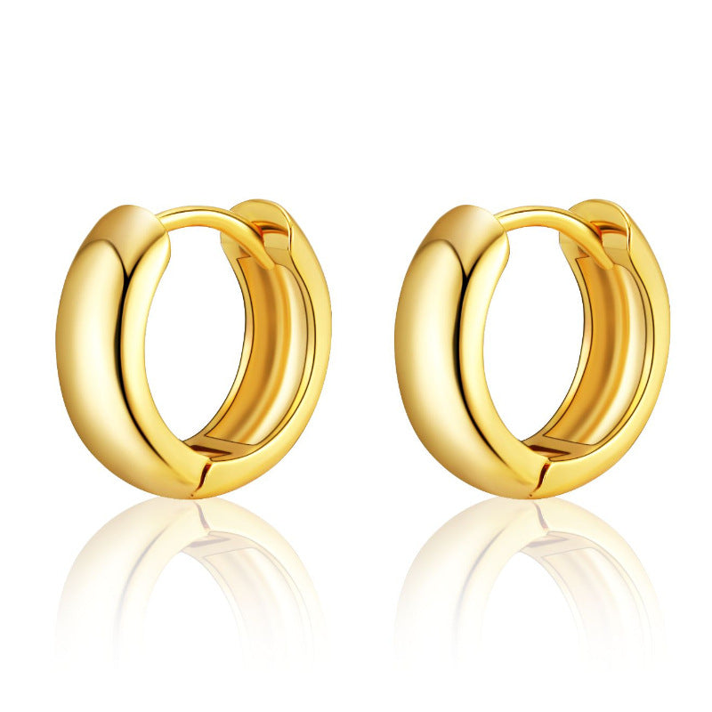 Gold Simple Small Hoop Earrings
