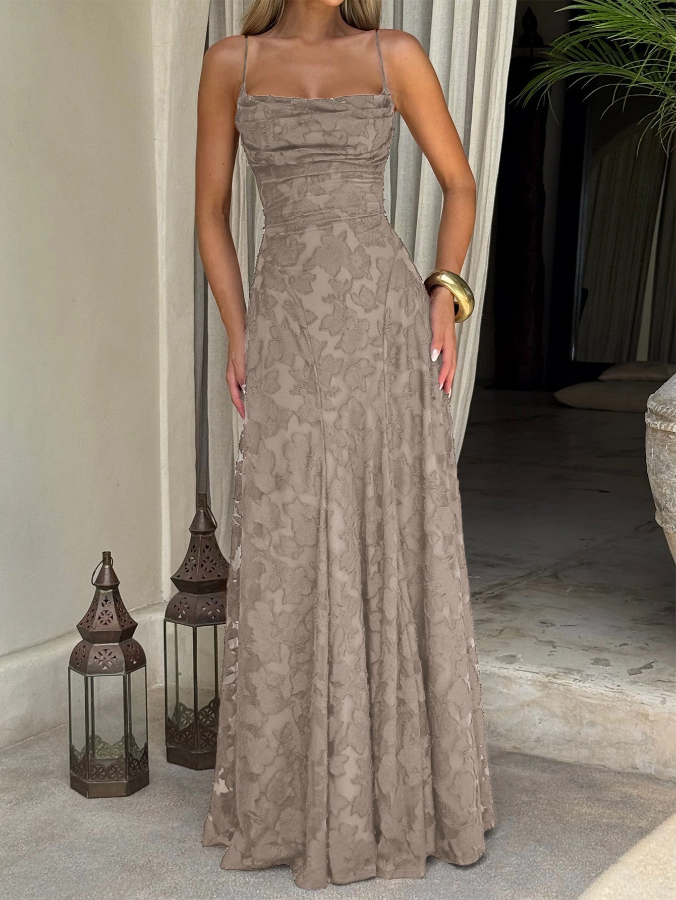 Elegant A-Line Maxi Dress for Women