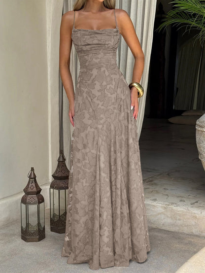 Elegant A-Line Maxi Dress for Women