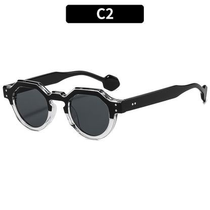 Casual Polygon Sunglasses Fashionable Unisex UV400 Protection
