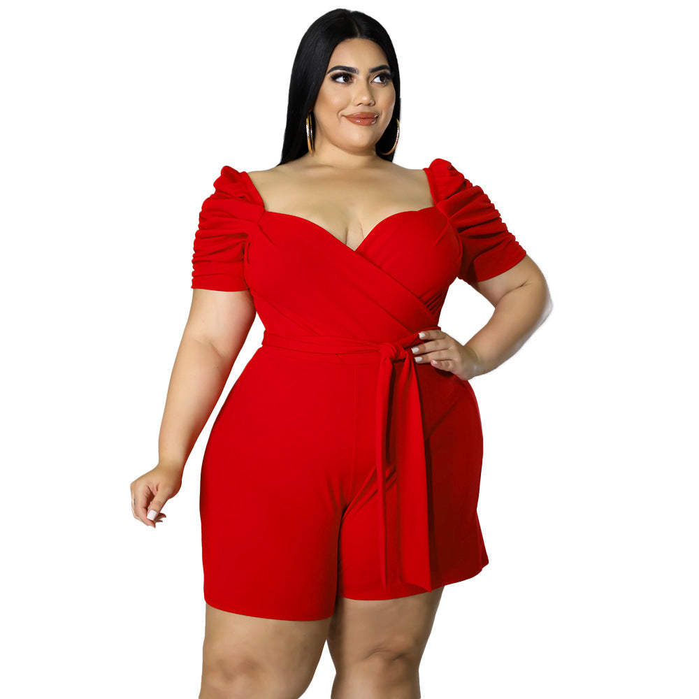 Casual Elegant Belted Jumpsuit For Women