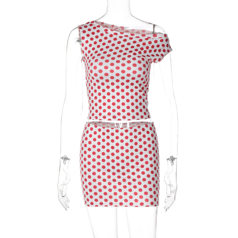 Trendy Floral Print Sleeveless Top and Bodycon Skirt Set