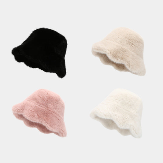 Winter Fluffy Fuzzy Faux Fur Warm Bucket Hat