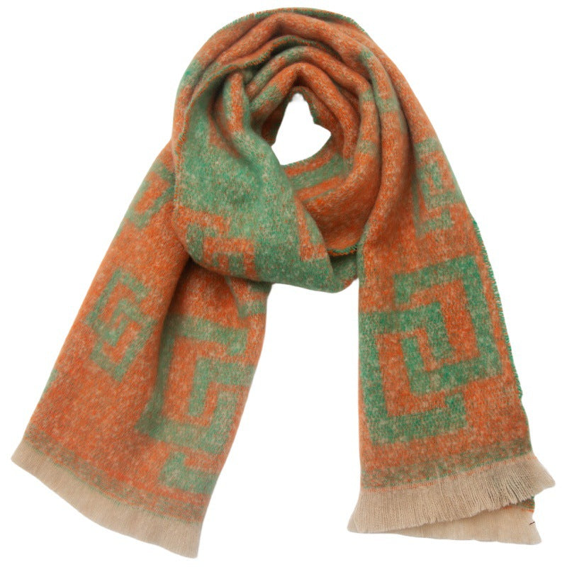 Plaid Vintage Print Scarves