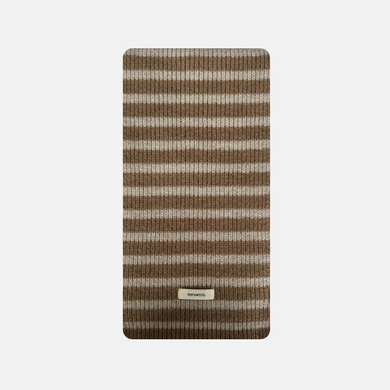 Soft Striped Warm Winter Wool Scarf