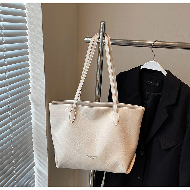 Vintage Large Capacity Tote Bag Casual Shoulder Bag