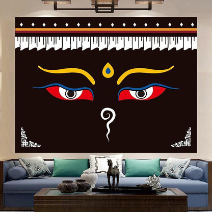 Tibetan National Culture Eye Traditional Thangka Tapestry