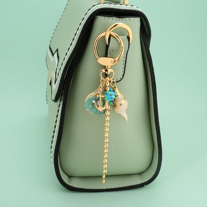 Pearl Shell Chain Bag Charms
