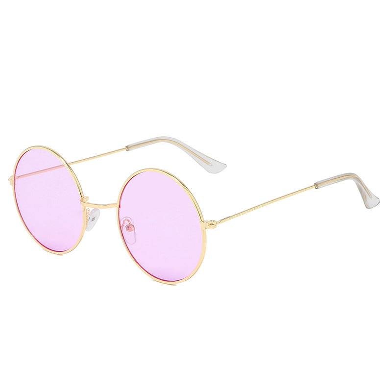 Retro Circular Sunglasses for Men - Vintage Photography Style