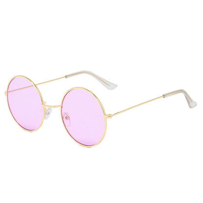 Retro Circular Sunglasses for Men - Vintage Photography Style