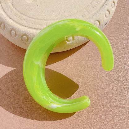 Multicolor Open Acrylic Resin Bracelets