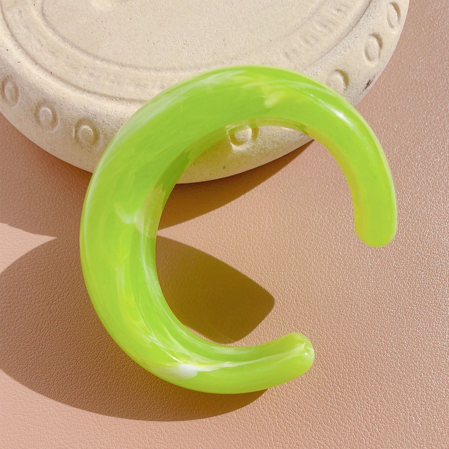 Multicolor Open Acrylic Resin Bracelets