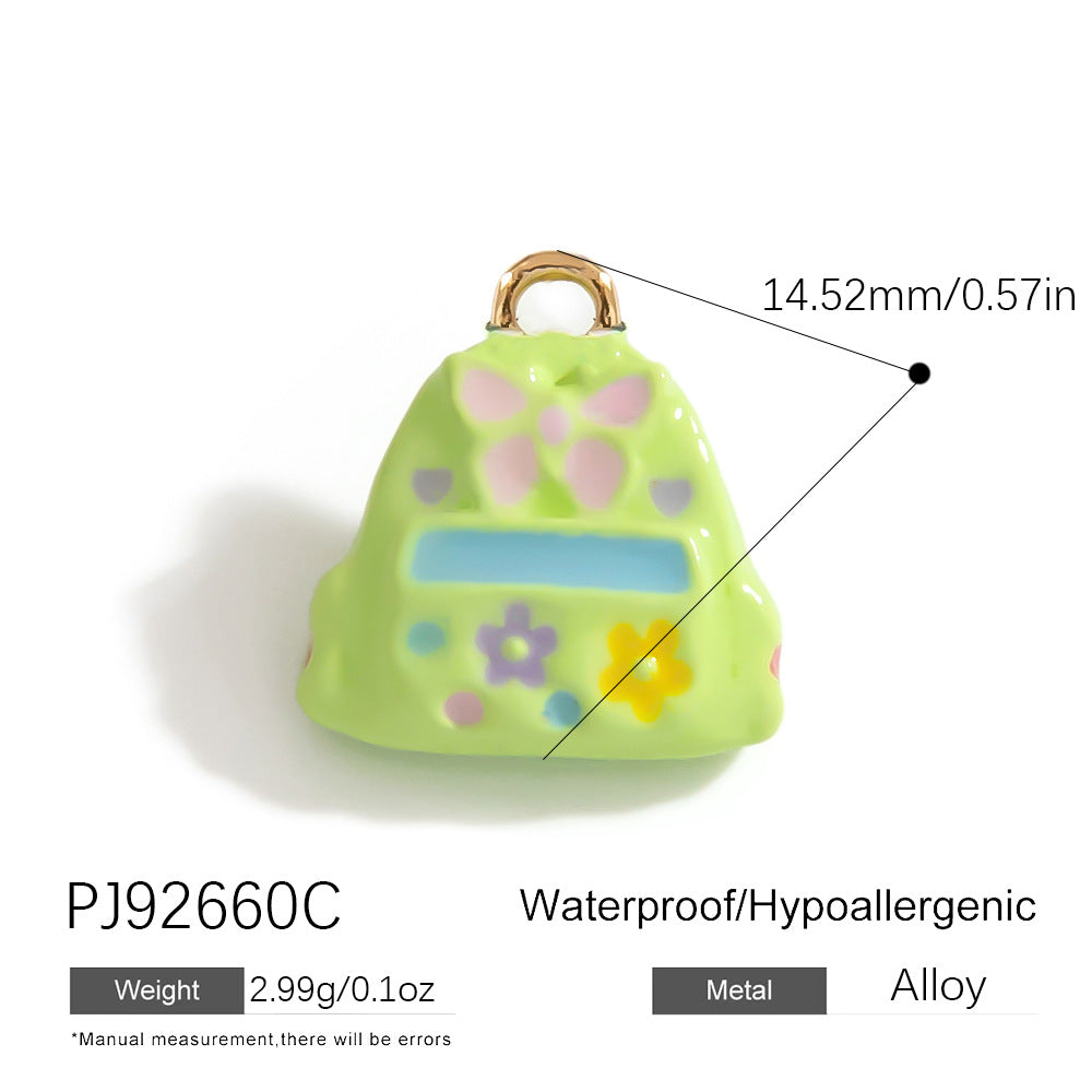 Alloy DIY Cartoon Car Pendant Droplet Decor