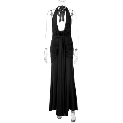 Sexy Hollow Out U-Neck Backless Fitted Dress