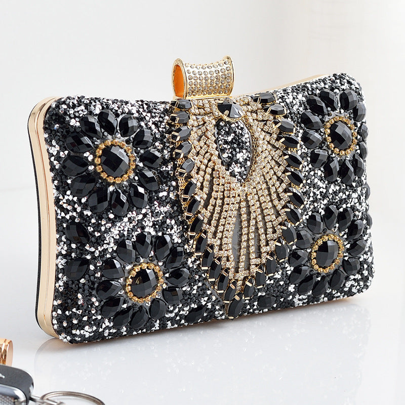 Rhinestone Clutch Evening Bag Stylish Vintage Party Handbag